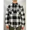 Куртка Brandit Lumberjacket біло-чорна