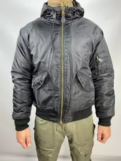 Куртка Brandit CWU jacket hooded чорний
