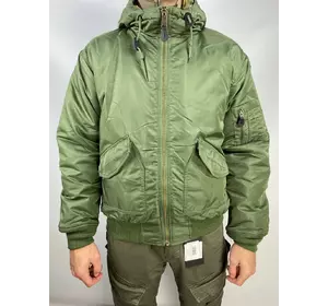 Куртка Brandit CWU jacket hooded олива