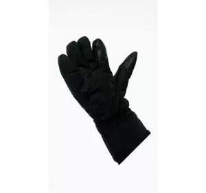 Тактичні зимові рукавиці на хутрі чорні